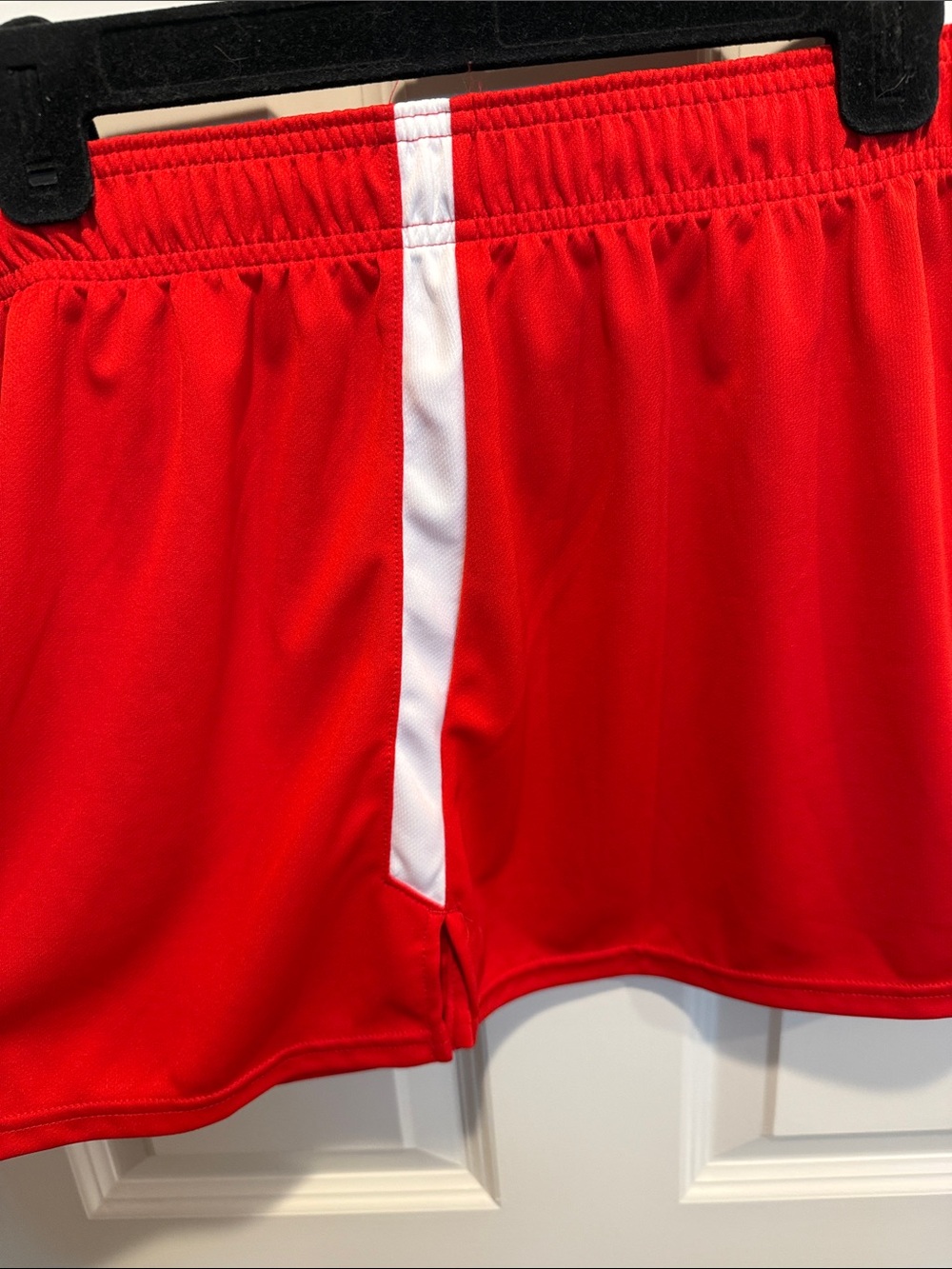 Nike Red Athletic Skirt with White Side Panels - Picture 6 of 8